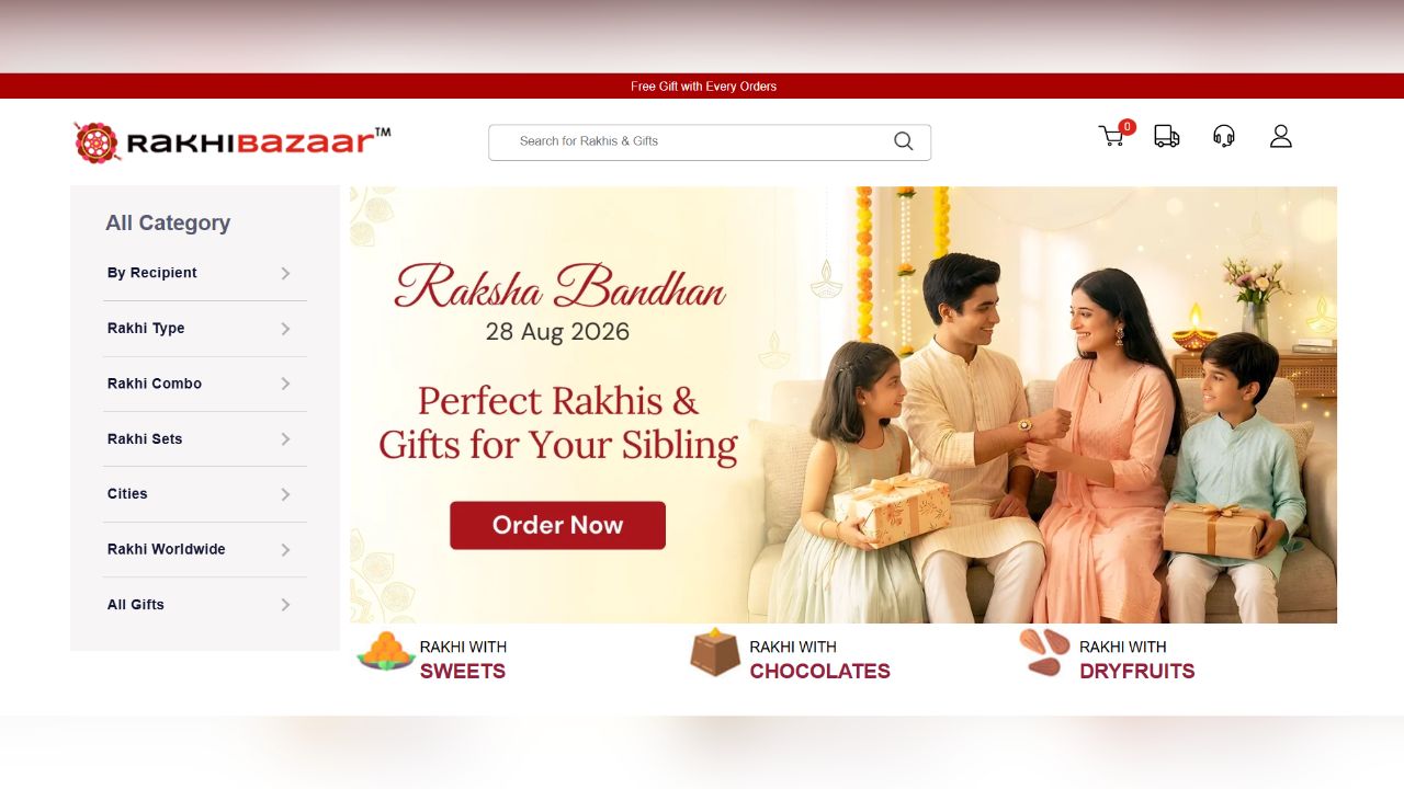 RakhiBazaar: 150% Organic Traffic screenshot 1